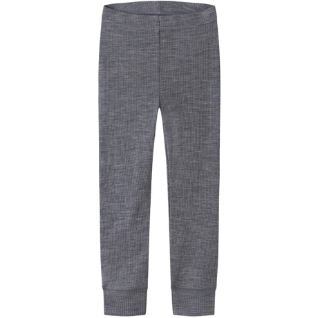 Name It Folkstone Gray Nmnwax Ull Rib Leggings Noos