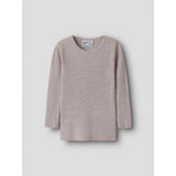 Name It Violet Ice Nmnwax Ull Rib Ls Topp Noos