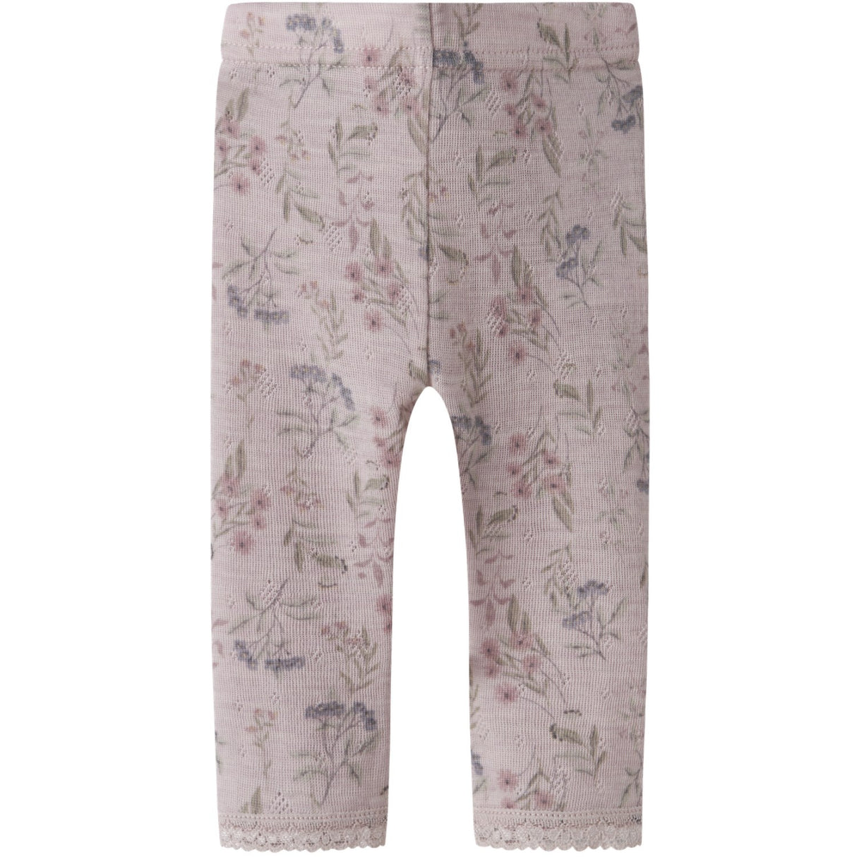 Name It Violet Ice Flowers And Leafs Nbfwang Ull Needle Leggings Noos