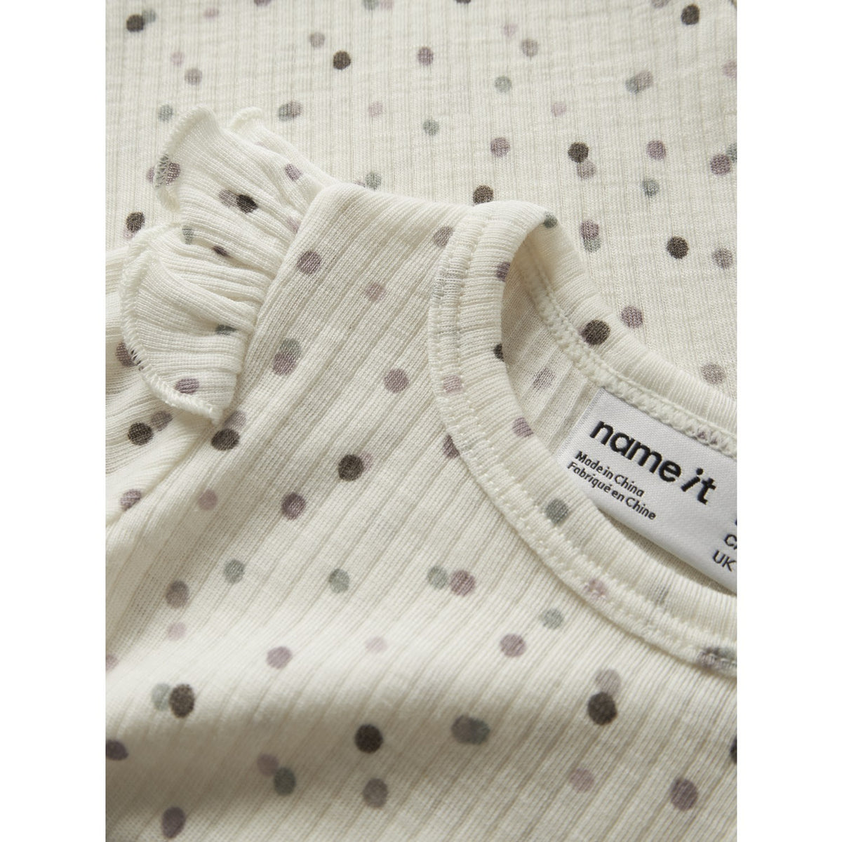 Name It Snow White Double Dots Nbfwomi Wo/Mo Ls Body