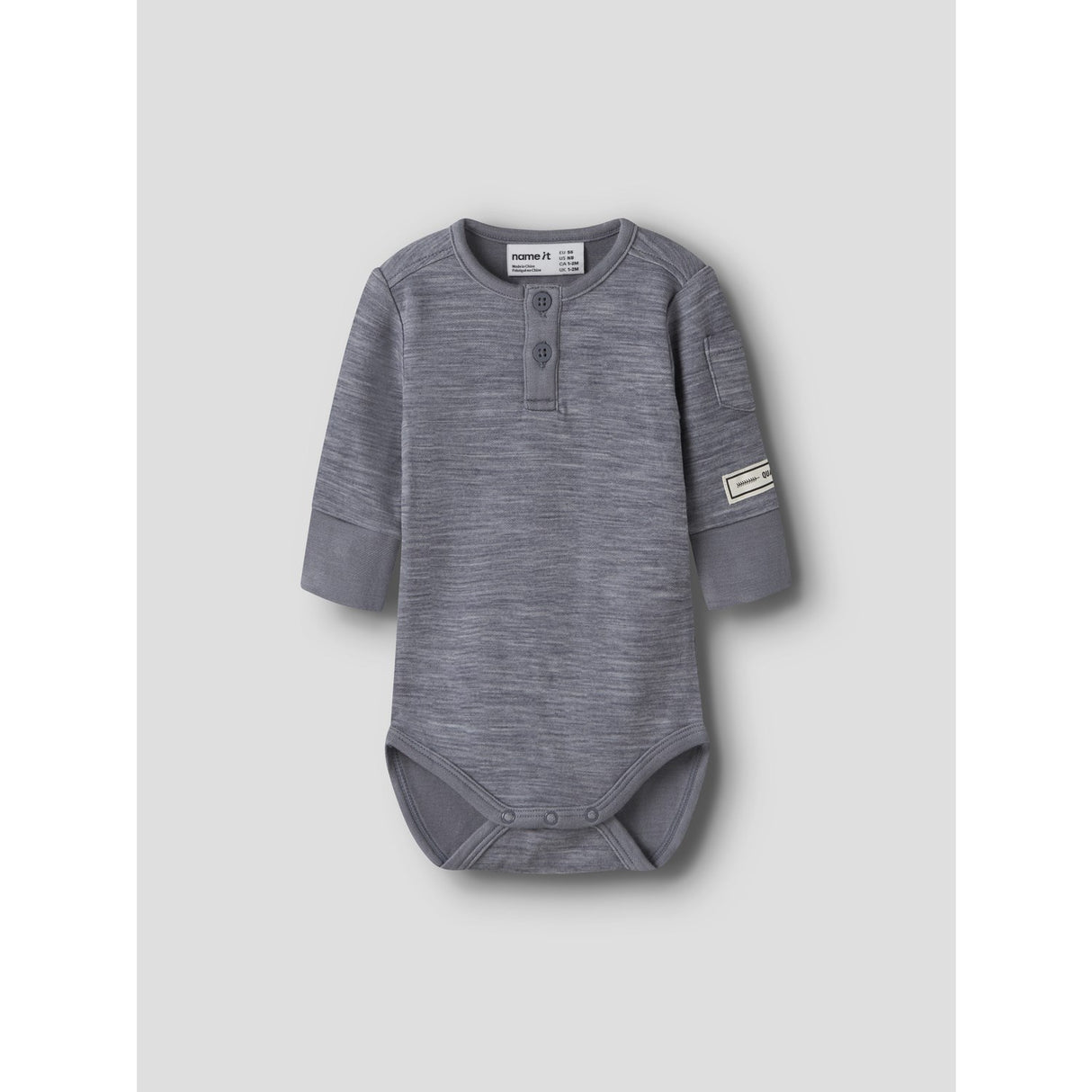 Name It Folkstone Gray Nbmwyla Wo/Vi Ls Body