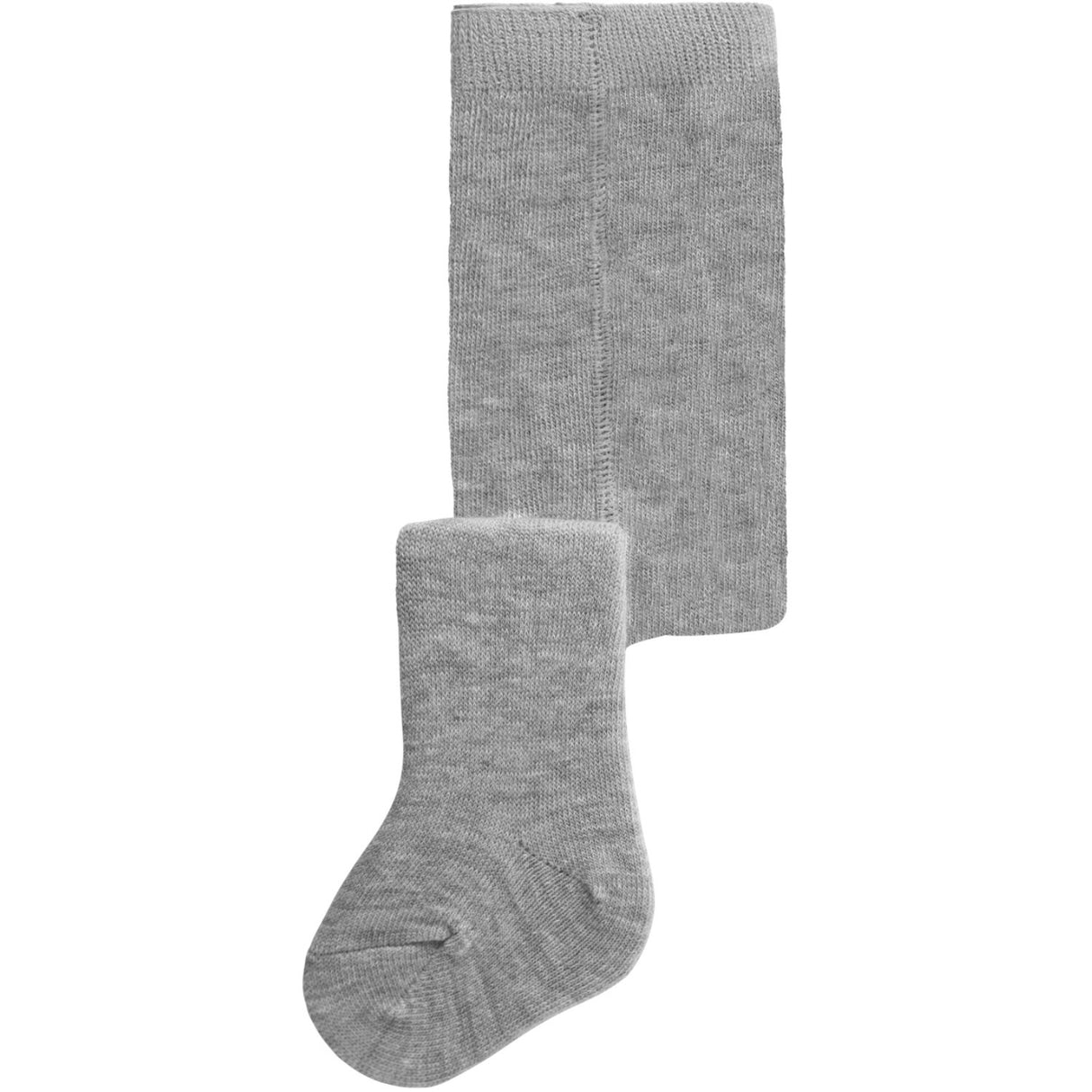 Name It Grey Melange Nbmwak Wo/Bl Strømpebukser Solid