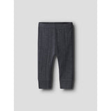 Name It Ombre Blue Wang Ull Needle Long Johns Solid Noos