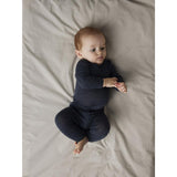 Name It Ombre Blue Wang Ull Needle Long Johns Solid Noos