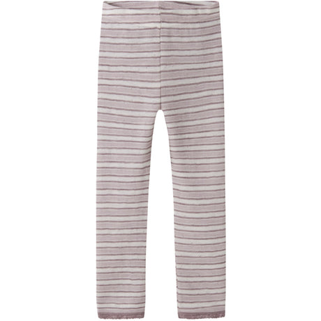 Name It Snow White Violet Ice + Toadstool Nmfwang Ull Needle Leggings Noos