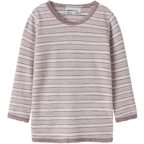 Name It Snow White Violet Ics + Toadstool Nmfwang Ull Needle Ls Topp Noos