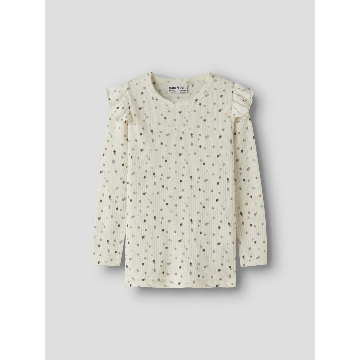 Name It Snow White Double Dots Nmfwomi Wo/Mo Ls Topp