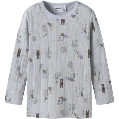 Name It Arctic Ice Forest Animals Nmmwang Ull Needle Ls Topp Noos