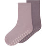 Name It Violet Ice Nmfwak Wo/Bl 2P Strømper W/Non Skid