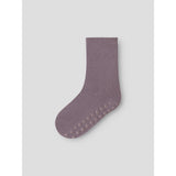 Name It Violet Ice Nmfwak Wo/Bl 2P Strømper W/Non Skid