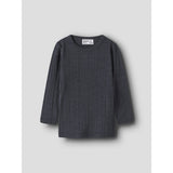 Name It Ombre Blue Wang Ull Needle Bluse Solid Noos