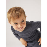 Name It Ombre Blue Wang Ull Needle Bluse Solid Noos