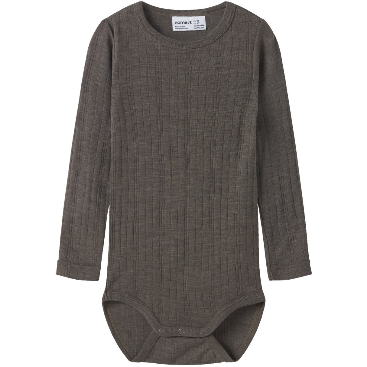 Name It Morel Nmmwang Ull Needle Ls Body Solid