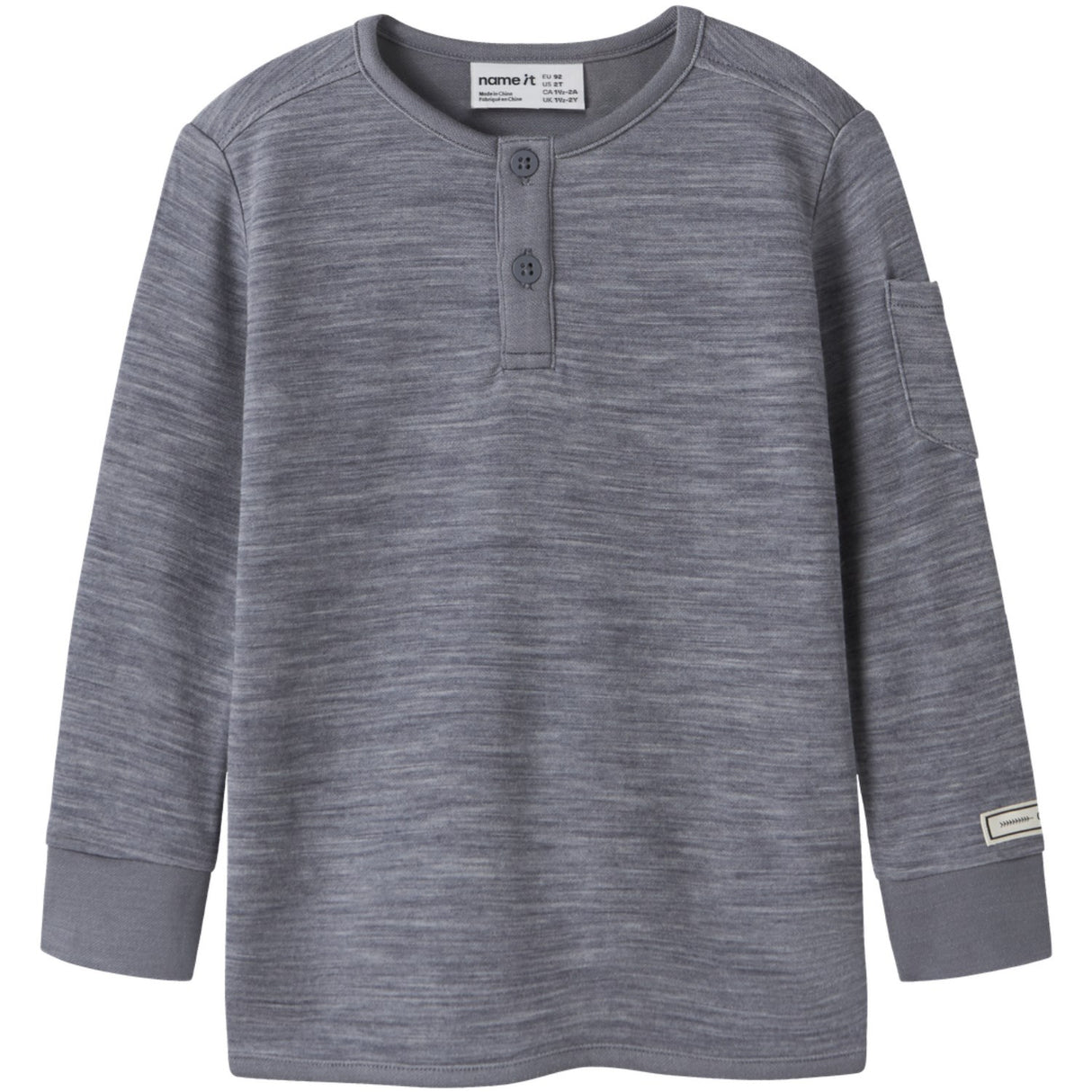 Name It Folkstone Gray Nmmwyla Wo/Vi Ls Topp