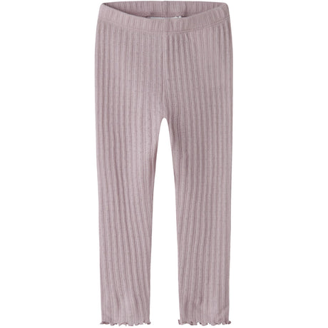 Name It Violet Ice Nmfwossa Wo/Si Rib Leggings