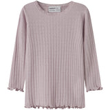 Name It Violet Ice Nmfwossa Wo/Si Rib Ls Topp