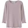 Name It Violet Ice Nmfwossa Wo/Si Rib Ls Topp
