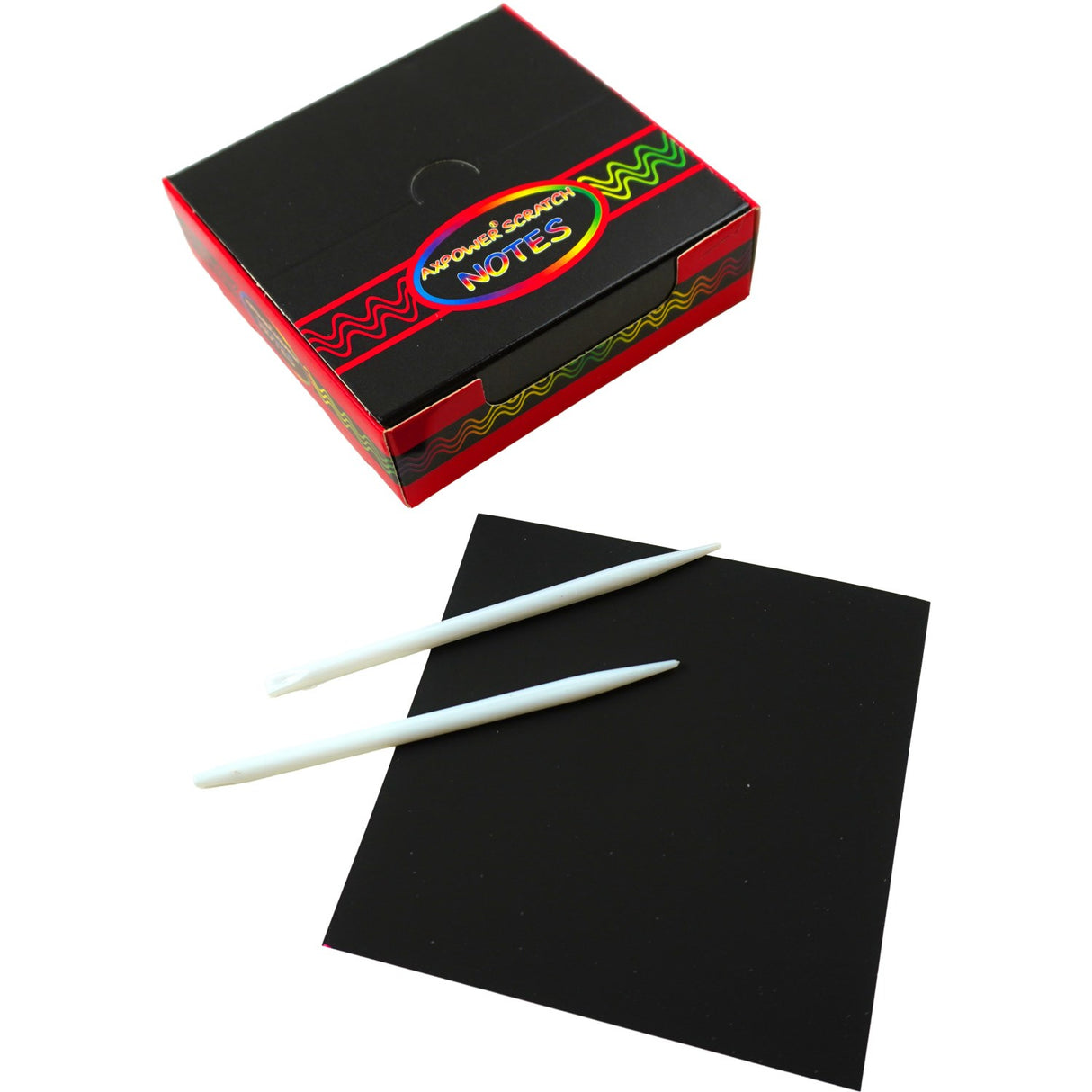 Pocket Money Magic Farge Scratch Notes Med Pen 100 Sheets.