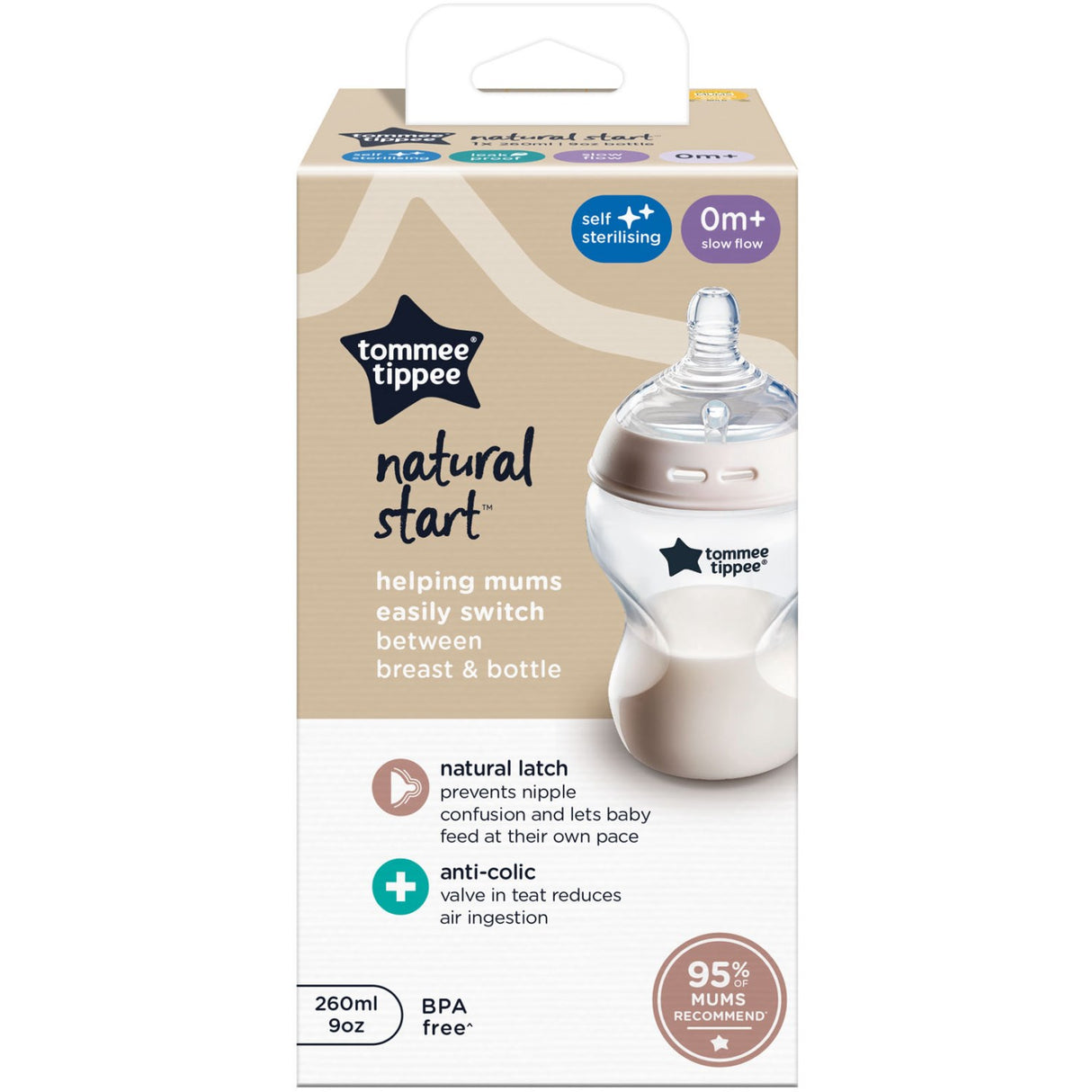 Tommee Tippee Natural Start Baby Flaske 1 X 260 Ml