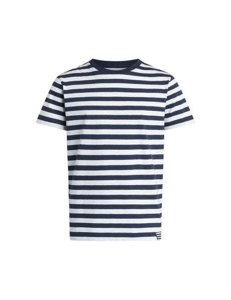 Mads Nørgaard Navy/White Organic Midi Thorlino Tee Fav