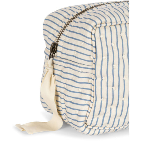 Konges Sløjd Stripe Bluie Small Vattert Toiletry Veske