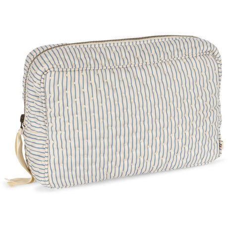 Konges Sløjd Stripe Bluie Big Vattert Toiletry Veske