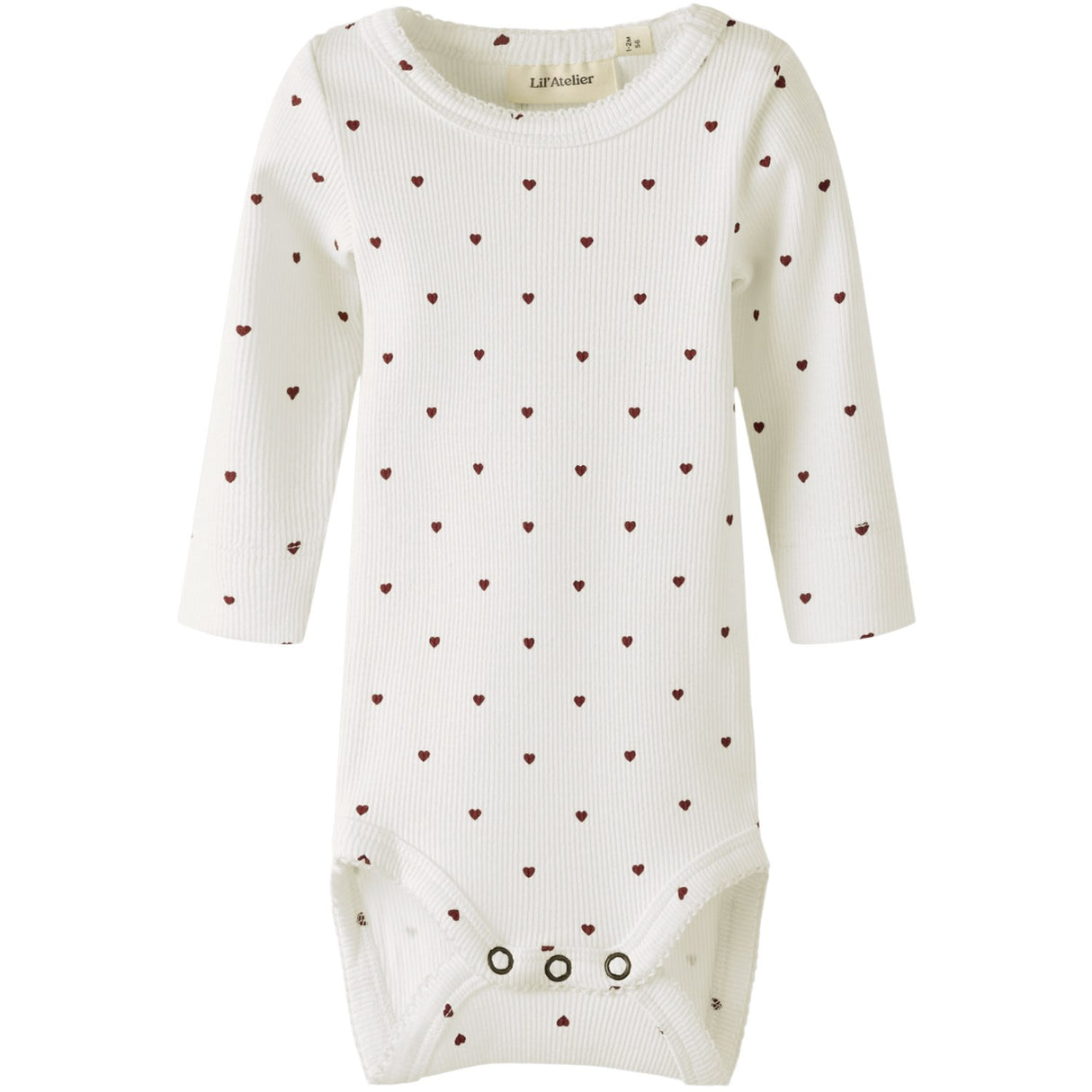 Lil'Atelier Coconut Milk Heart Nbfgago Ls Slim Body Lil Noos