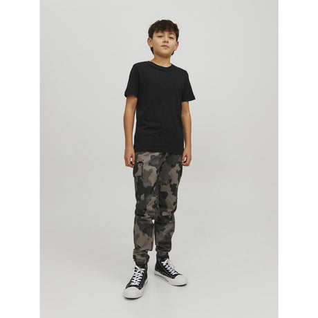 Jack & Jones Junior Black Jjeorganic Basic Tee Ss O-Neck Noos Jnr