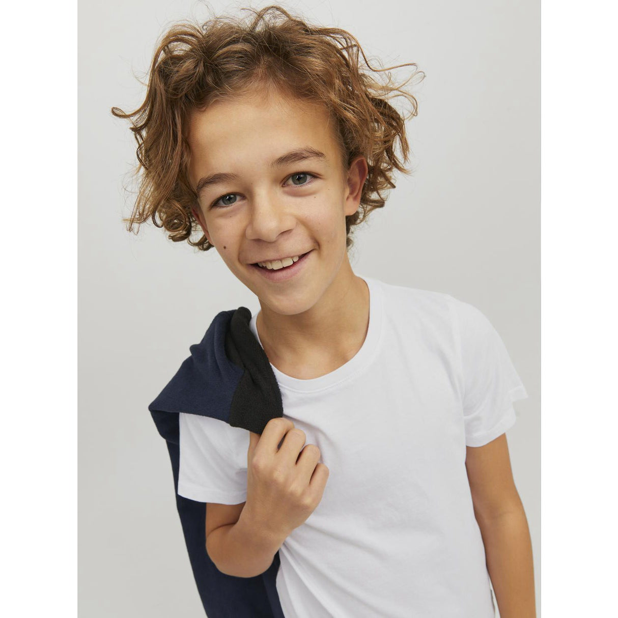 Jack & Jones Junior White Jjeorganic Basic Tee Ss O-Neck Noos Jnr