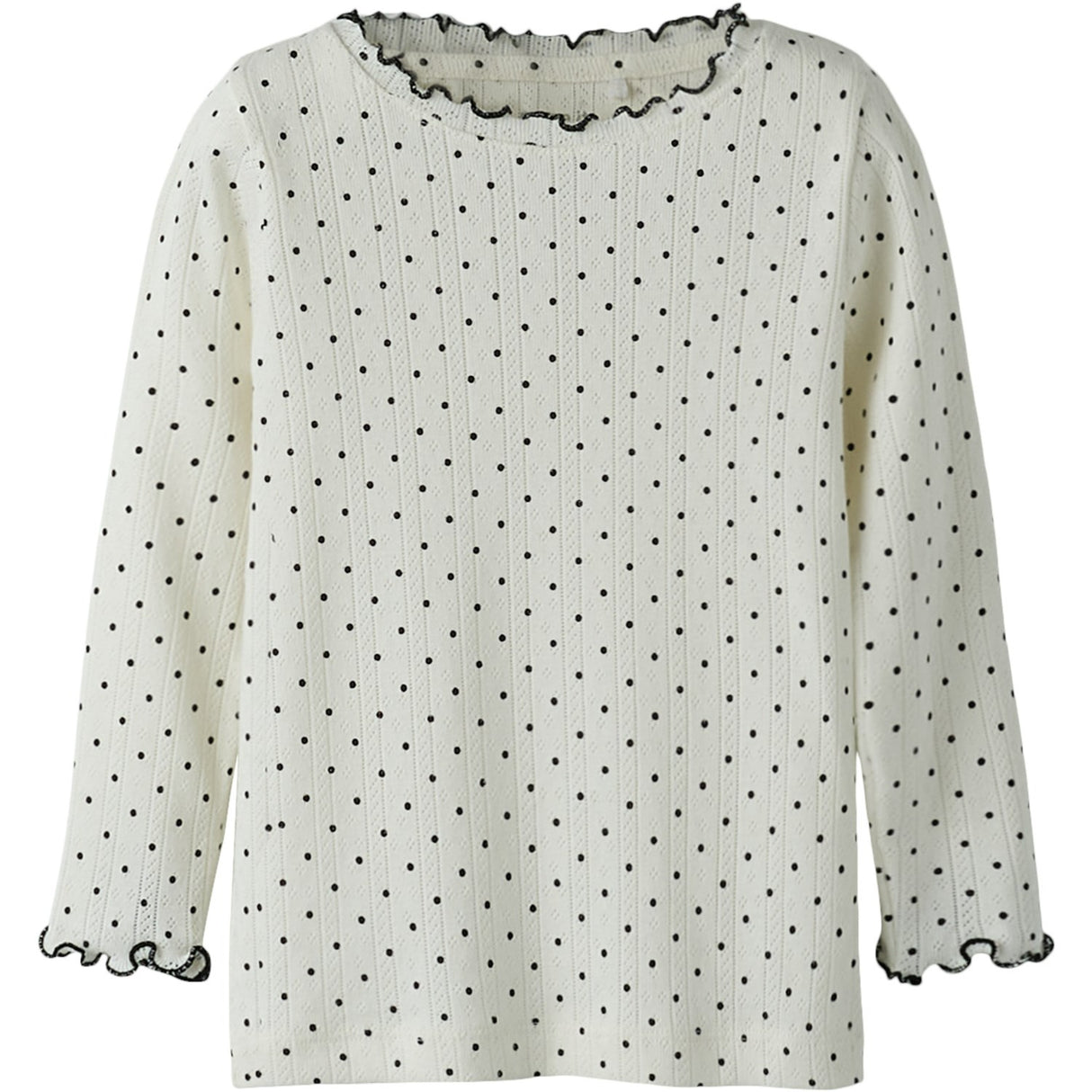 Name It Cloud Dancer Nmftania Ls Slim Topp