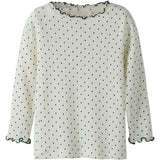 Name It Cloud Dancer Nmftania Ls Slim Topp