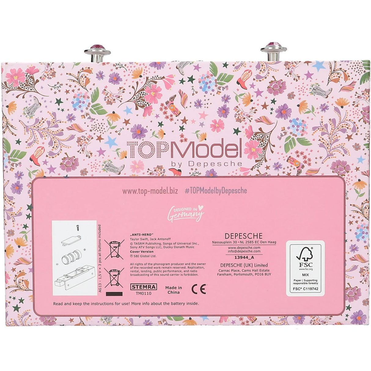 TOPModel Cowgirl Jewellery Box Med Code Og Sound