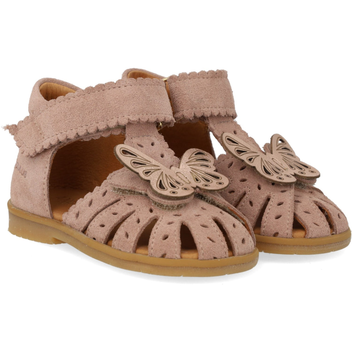 Angulus Sandal Med Sommerfugl Og Dobbelt Borrelås