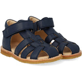 Angulus Navy Begynner Sandal Med Borrelåslukning