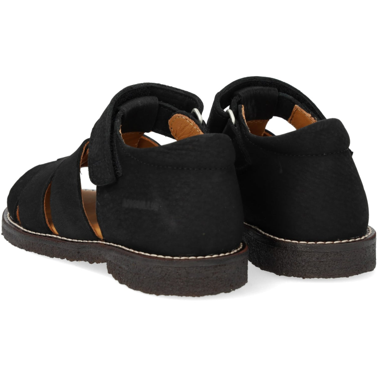 Angulus Klassisk Ruskindssandal Med Borrelås