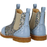 Angulus Chelsea Støvle Med Glitter Og Brogues Detaljer