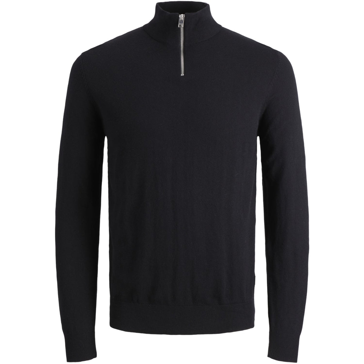 Jack & Jones Junior Black Jjeemil Strikk Half Zip Noos Jnr