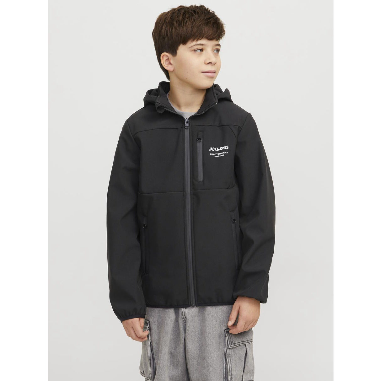 Jack & Jones Junior Black Jjetheo Softshell Jakke Noos Jnr