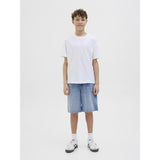 Jack & Jones Junior Blue Denim Jjitony Jjoriginal Shorts Akm 920 Sn Jnr