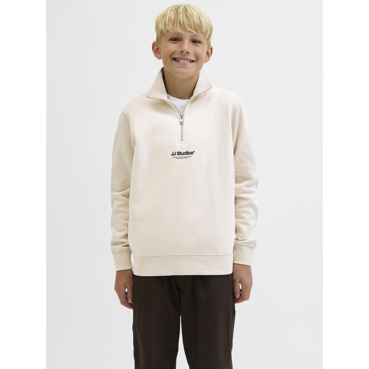 Jack & Jones Junior Moonbeam Jjesoho Sweat Quarter Zip Hn Noos Jnr