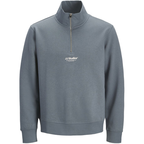 Jack & Jones Junior Blue Mirage Jjesoho Sweat Quarter Zip Hn Noos Jnr
