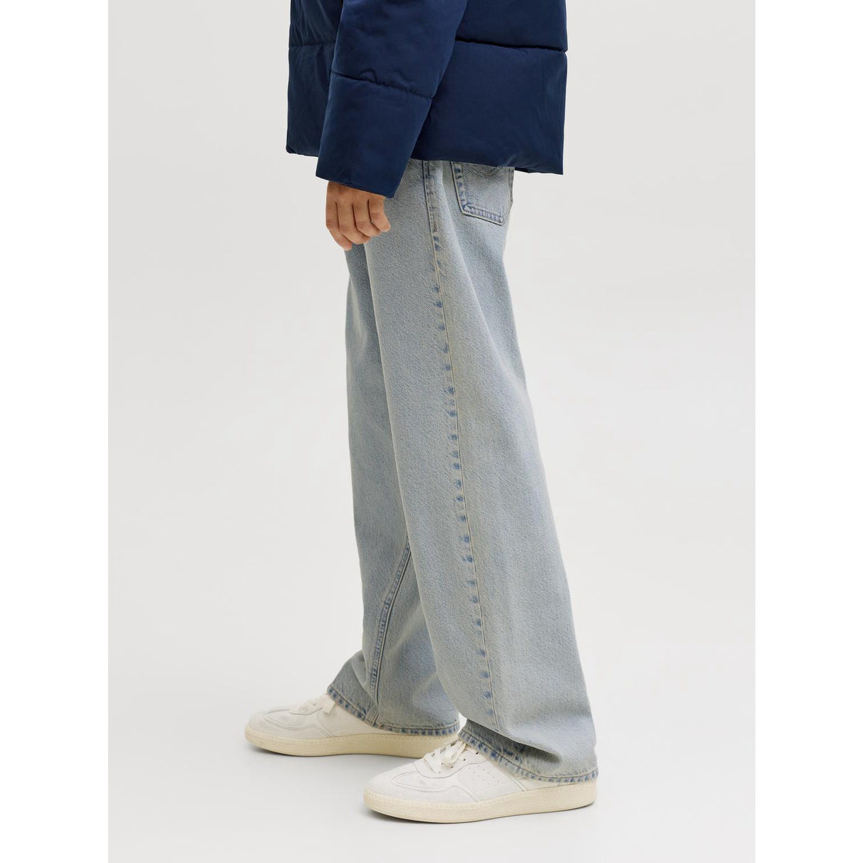 Jack & Jones Junior Blue Denim Jjialex Jjoriginal Sq 205 Sn Jnr