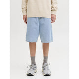 Jack & Jones Junior Blue Denim Jjialex Jjoriginal Shorts Sq 738 Sn Jnr