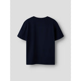 Name It Navy Blazer Nkmnila Stitch Nreg Ss Topp Box Lnoos Wdi