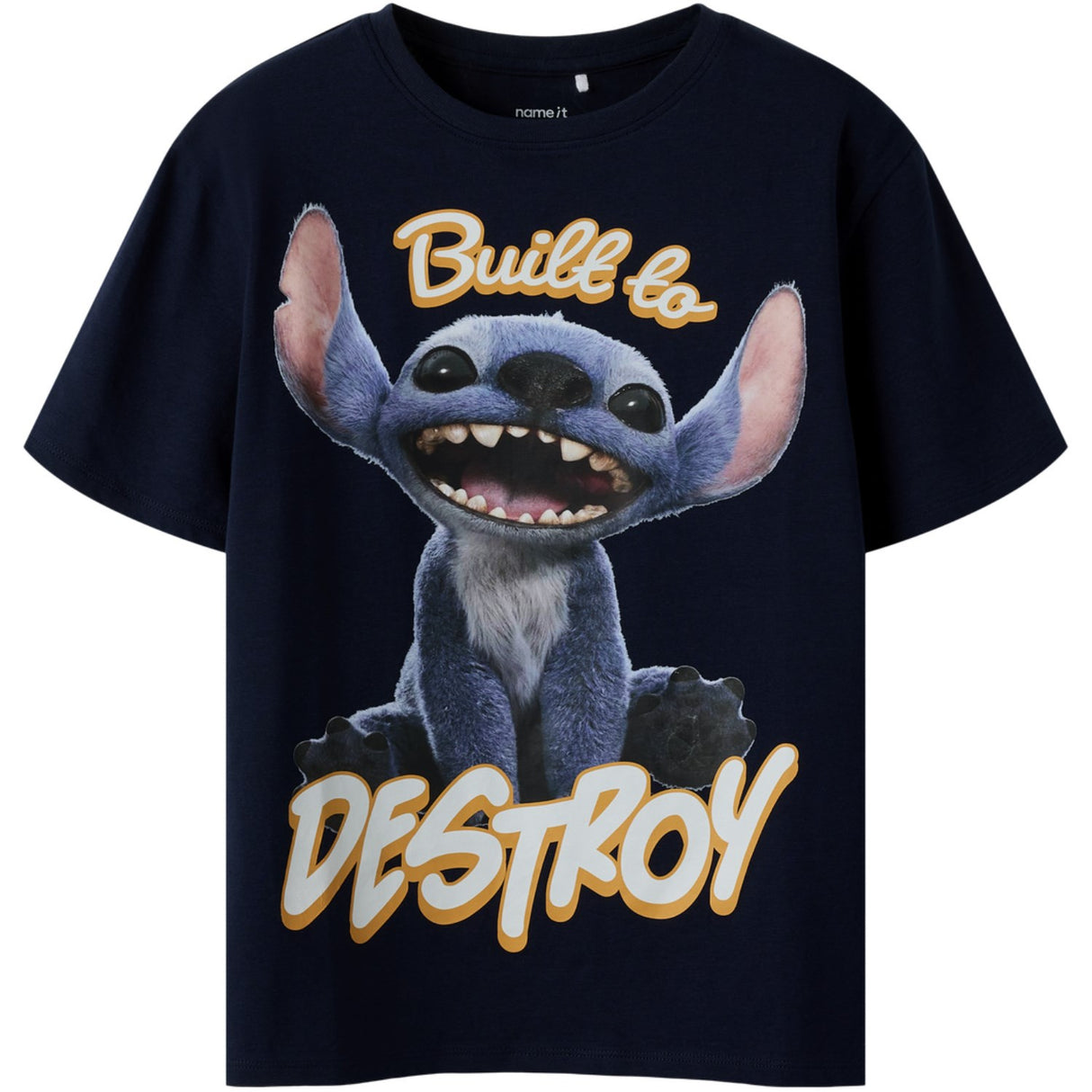 Name It Navy Blazer Nkmnila Stitch Nreg Ss Topp Box Lnoos Wdi