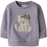 Name It Lavender Gray Nbftacathy Ls Sweat Bru
