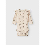 Lil'Atelier Silver Peony Bow Nbfgavo Eko Ls Slim Body Lil Noos