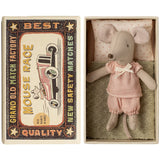 Maileg Lillesøster Mus I Tændstikæske