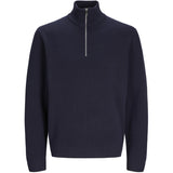 Jack & Jones Junior Night Sky Jprblamilano Stitch Strikk Half Zip Jnr
