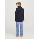 Jack & Jones Junior Night Sky Jprblamilano Stitch Strikk Half Zip Jnr